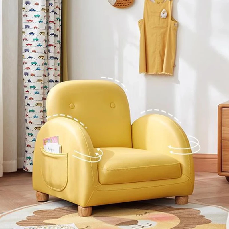 

Sitting and reclining multifunctional solid wood lazy small sofa children's room small adjustable back chair