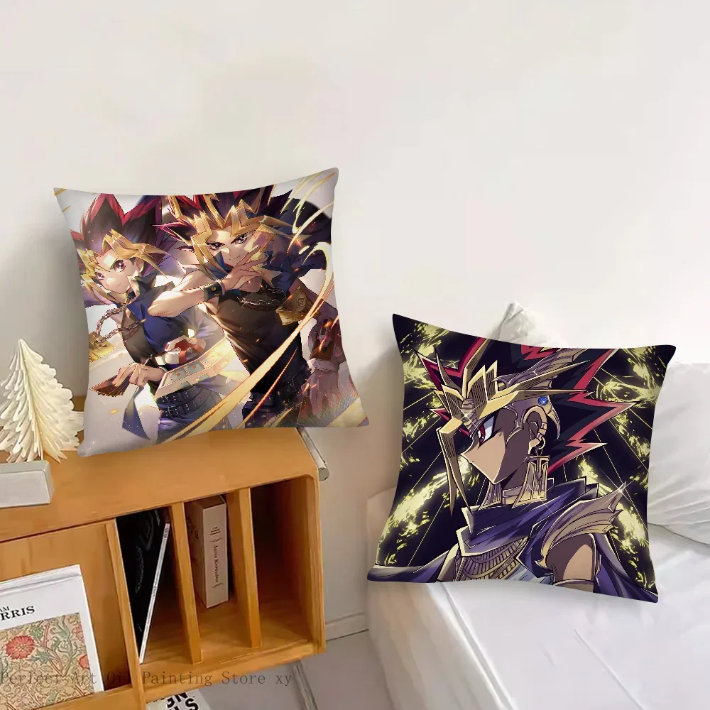 Yu-Gi-Oh Pharaoh Atem Game Pillow Case Fashion Square Pillowcase Bedroom Sofa Room Ins Decoration Leisure Cushion Cover 40x40