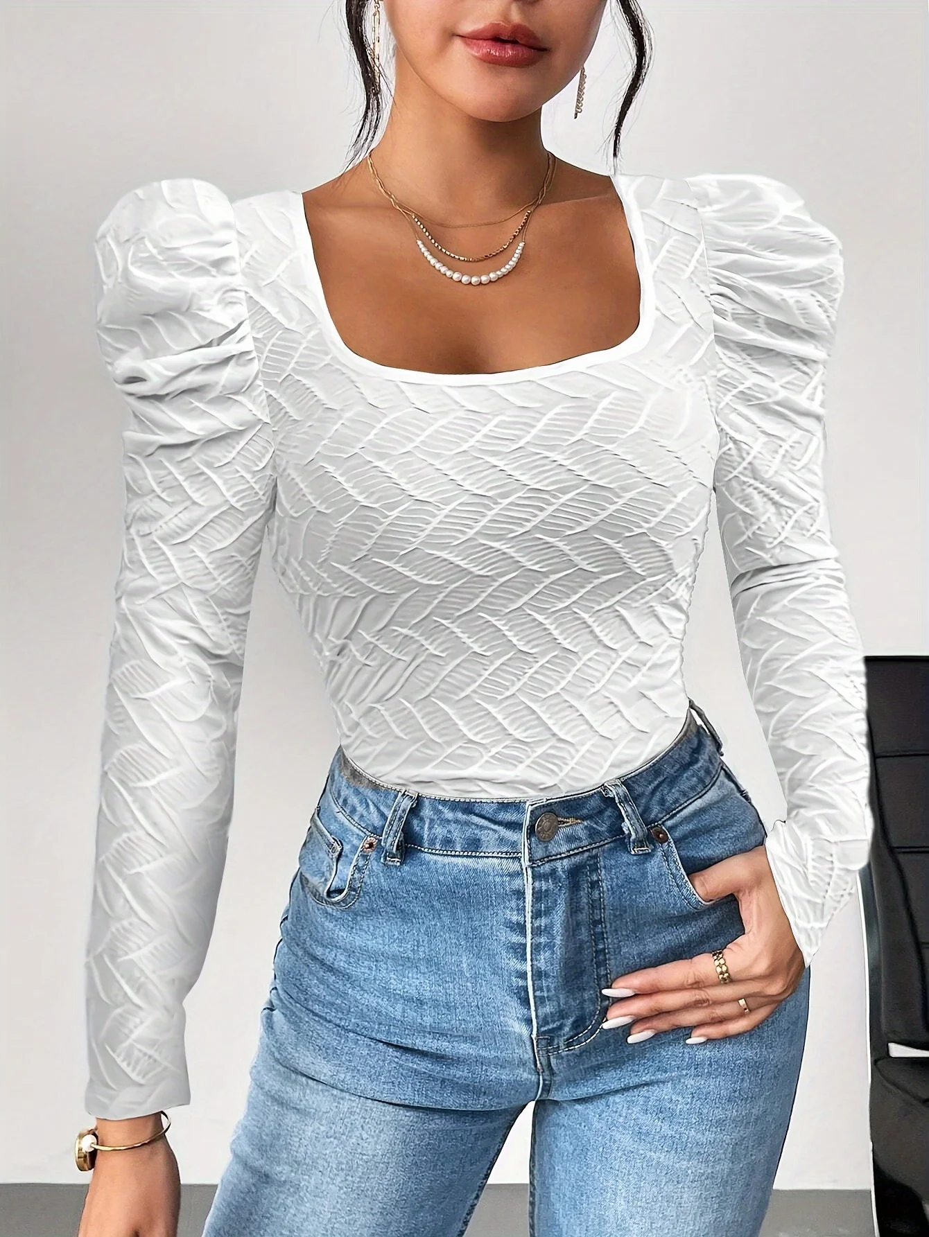 

Элегантная повседневная женская футболка, модная свободная футболка, женская футболка с длинным рукавом, для отпуска и выходных