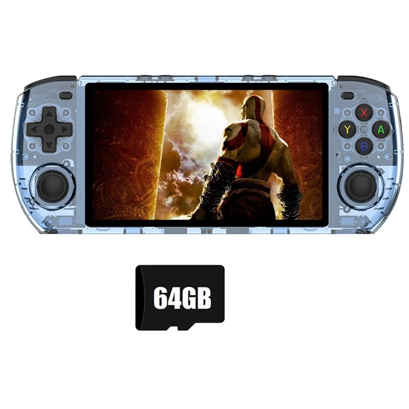 

RGB10 Max3 Retro Game Console 16G+64G 5.0 Inch Handheld Video Game Console For MAME PSP N64 GBA NDS Emulator Easy Install B