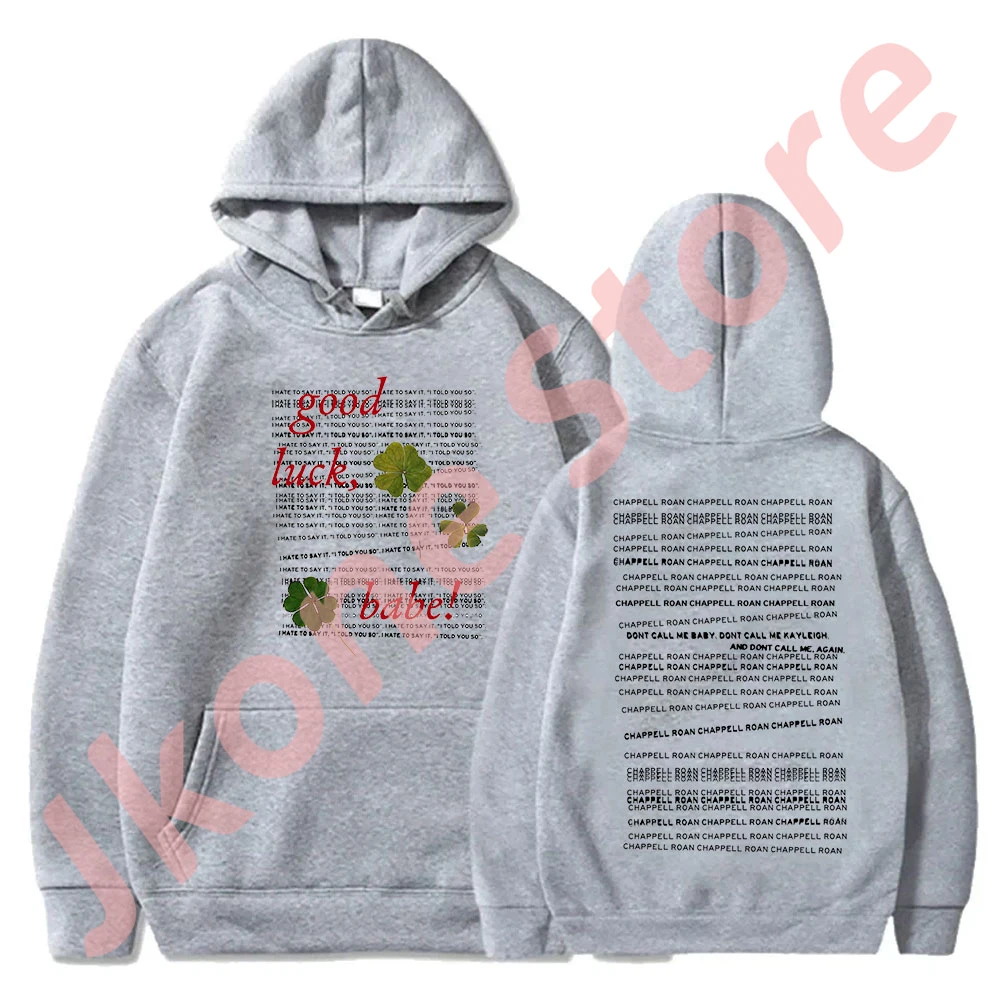 Chappell Roan Good Luck Bluzy Midwest Princess Tour Merch Winter Kobiety Mężczyźni Moda Streetwear Bluzy