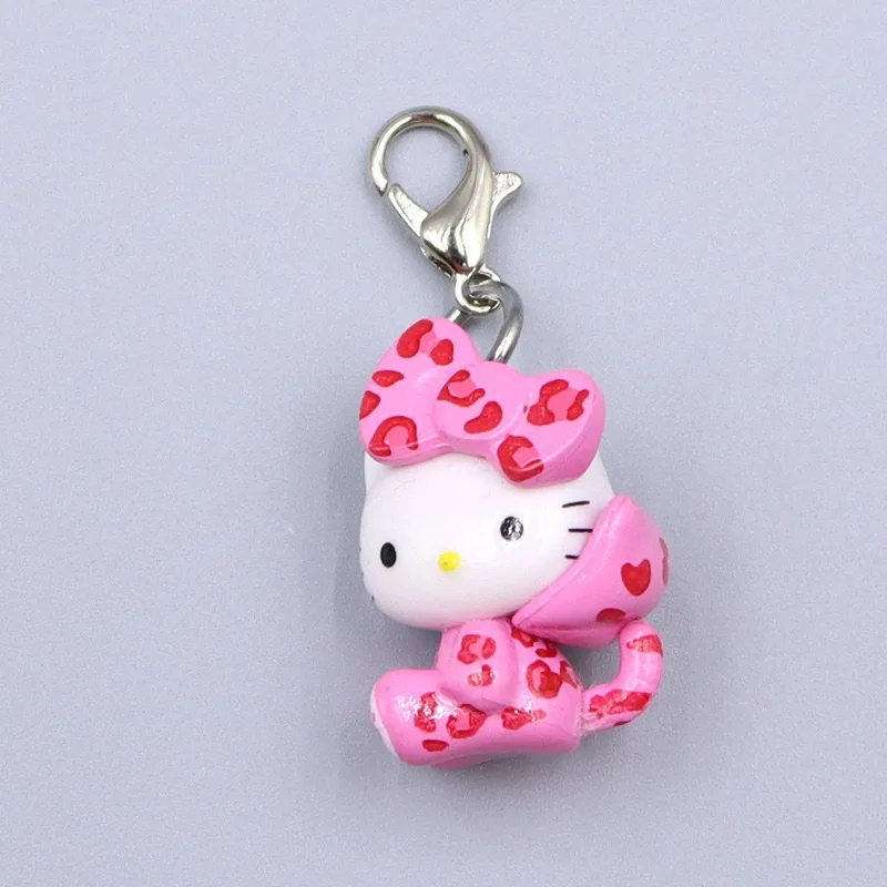 1PCS Kawaii Sanrio Hello Kitty Keychain Creative KT Cat Key Holder Cute Cartoon Anime Keying Bag Pendant Accessories Girl Gifts