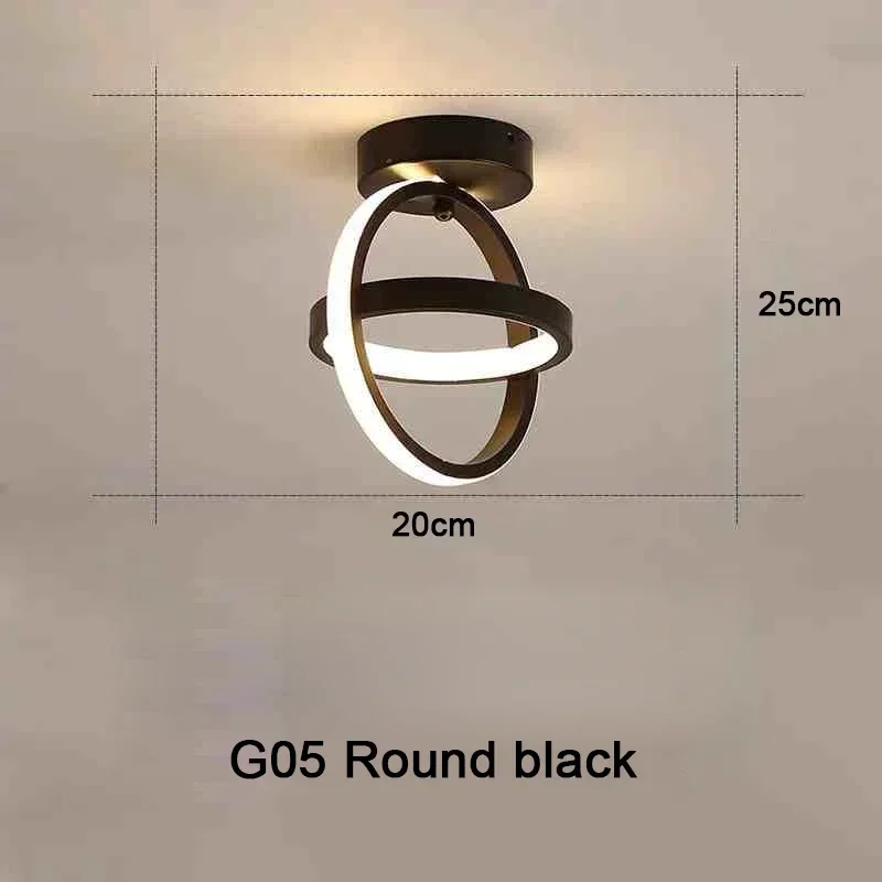 Moderne LED-plafondverlichting Ganglicht Huisverlichting Led Opbouw voor Slaapkamer Woonkamer Ganglicht 3-kleuren