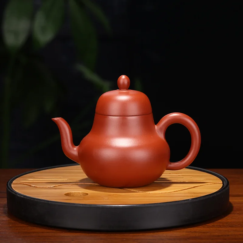 Hand-painted Dahongpao Tea Pot, Zisha Teapot, Yixing Handmade Pot, Kung-Fu Teaware, Purple Clay Drinkware for Puer