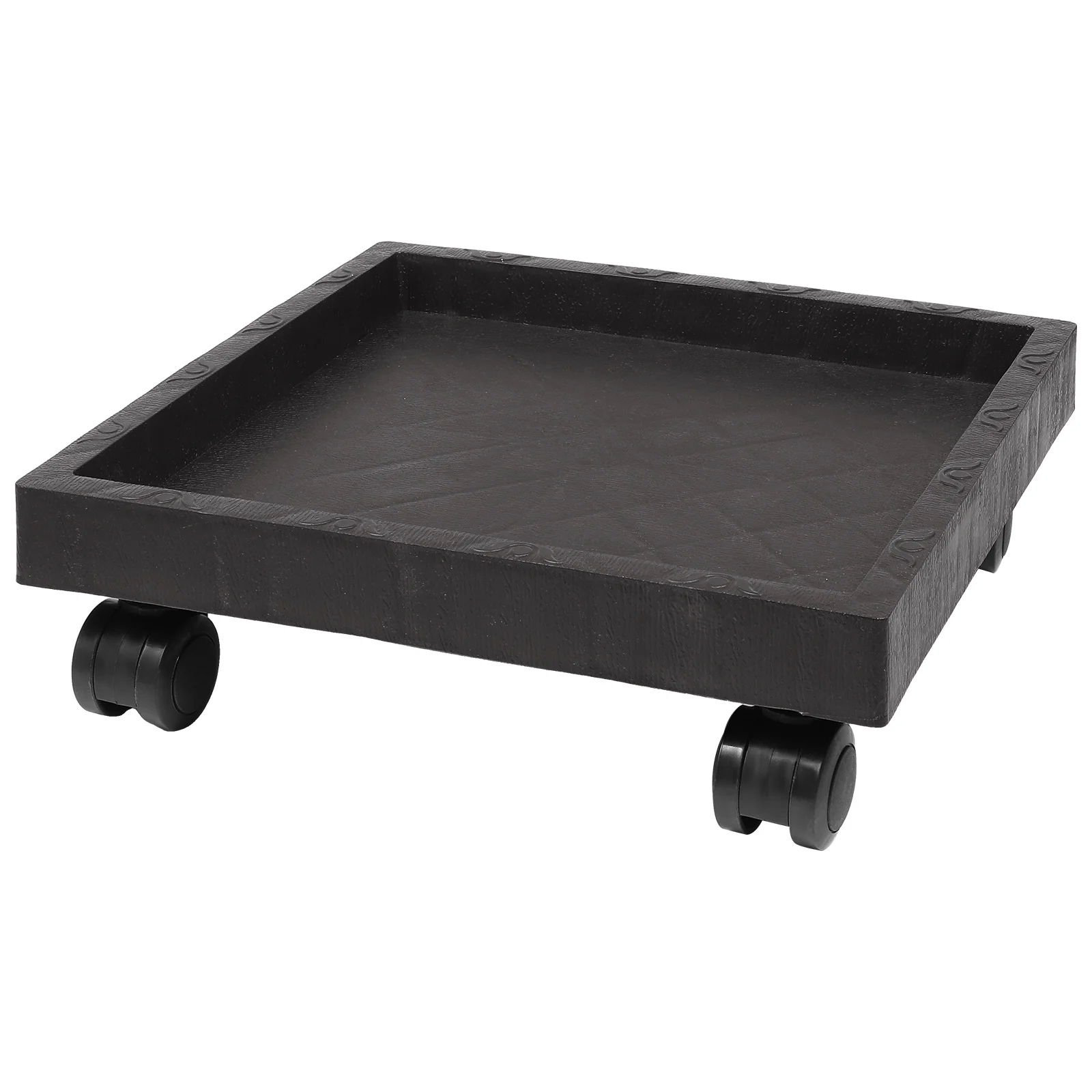 

Sturdy Square Plant Pot Tray With Wheels Durable Thickened Plastic Rolling Stand For Indoor Outdoor Flower Pot Mover Movable