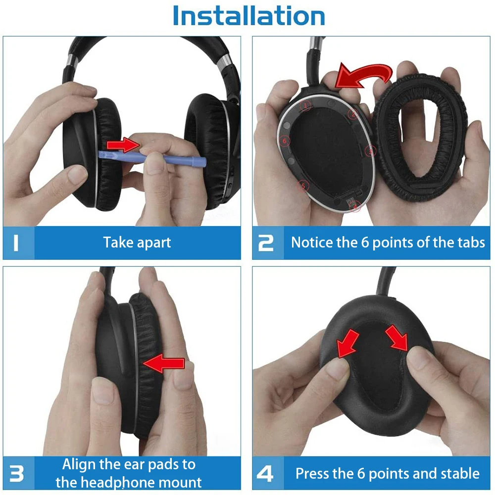 Replacement Headset Improve Sound Quality Durable Both Genders Enhance Your Listening Experience Easy Installation Earphone Case