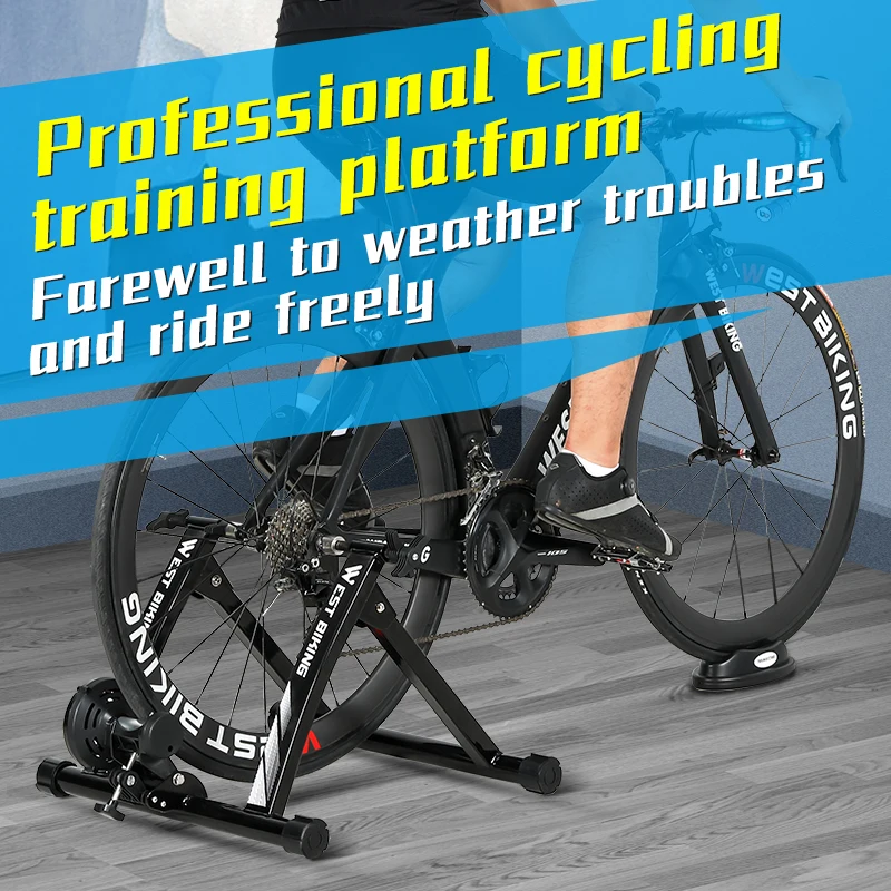 bicycle stationary stand Bike Trainer, Magnetic for Indoor Exercise Riding, 26-29" & 700C Wheels, Quick Release Skewer & Front Wheel Riser Block Included : Sports & Outdoors to mountain roads VEVOR Bike Trainer, 6 Level