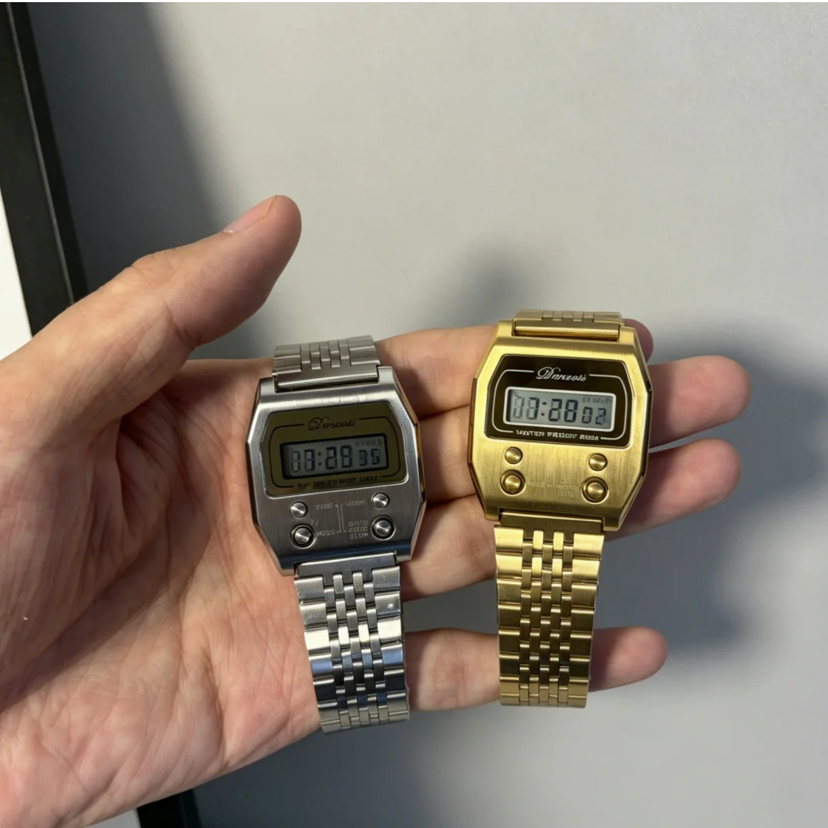 Vintage Digital Men's Watch, Classic Square Electronic Watch, Multifunctional Timer Date Display, Casual Sports Digital Watch
