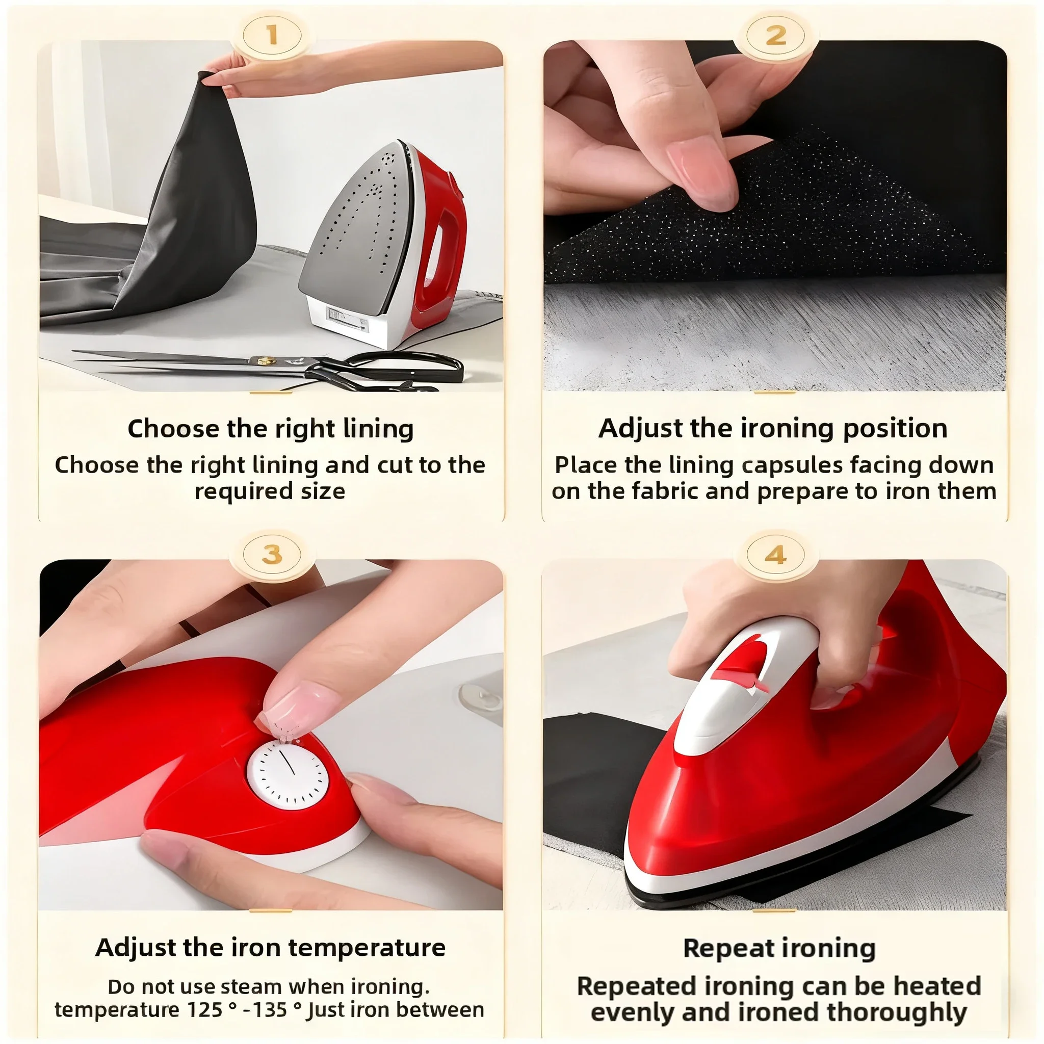 20 متر/لفة نسيج لاصق مزدوج الجانب لتقوم بها بنفسك اكسسوارات القماش خليط بطانة النسيج الكي الساخن تذوب المواد البيضاء بالجملة #5