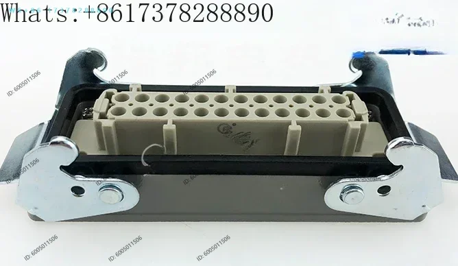 24 core hot runner 16A aviation plug mold temperature control box heavy-duty rectangular connector connector male pin base