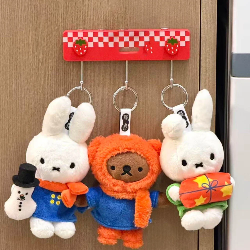 Nowa Seria Blind Box Miffy Zimowa Oryginalna Kawaii Boris Zawieszka Urocza Lalka Brelok Ozdoba Prezent dla Pary Figurka Zabawka
