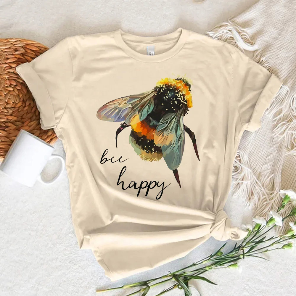 

Bee t-shirts women Y2K designer manga t-shirts female manga clothing