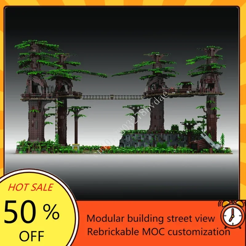 5593PCS EWOK VILLAGE DISPLAY for FM UCS Space War Military MOC SpaceShip Battle Model Puzzle DIY Education Model Toy Gift