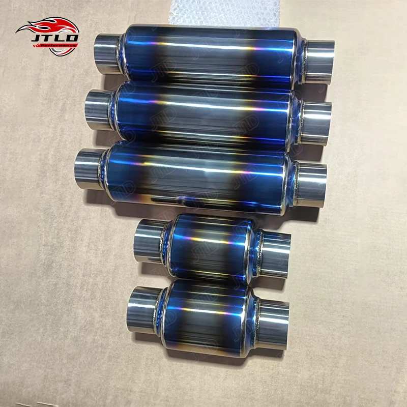 JTLD High Performance Titanium Alloy Exhaust Universal Muffler System Customized Dimension Titanium Alloy Small Resonator