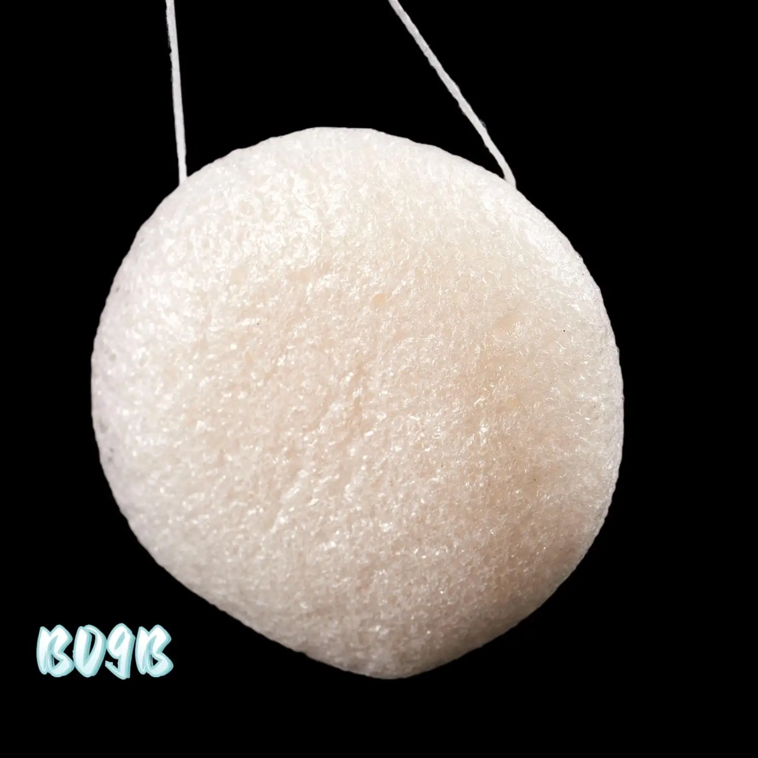 Konjac Konnyaku Jelly Fiber Maquillaje facial Almohadilla de lavado Esponja de limpieza Exfoliante-Blanco-B09B