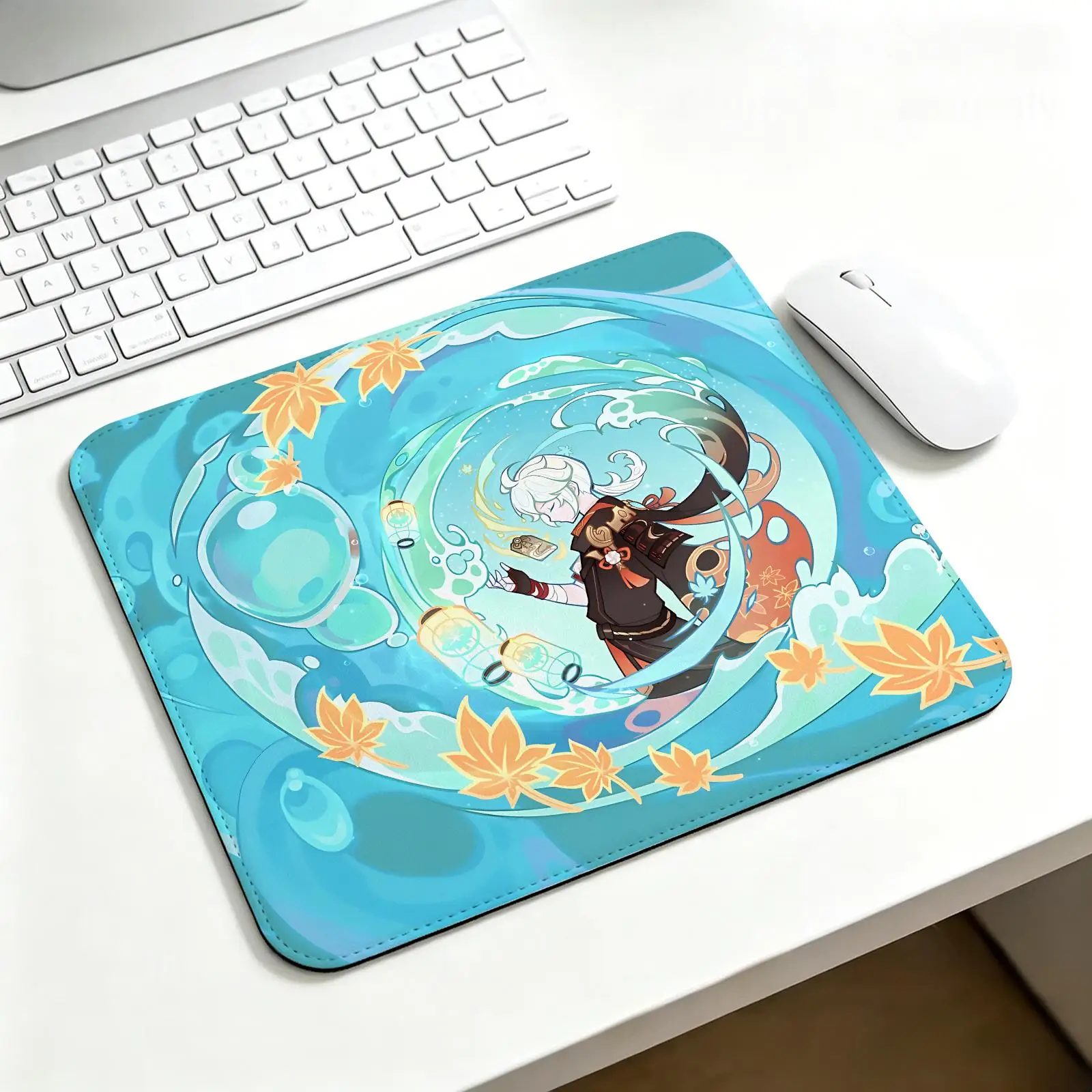 Regular gaming mouse pad Genshin Impact Kaedehara Kazuha Office mouse pad Laptop desk mat Stitched edge S/M/L size mouse pad