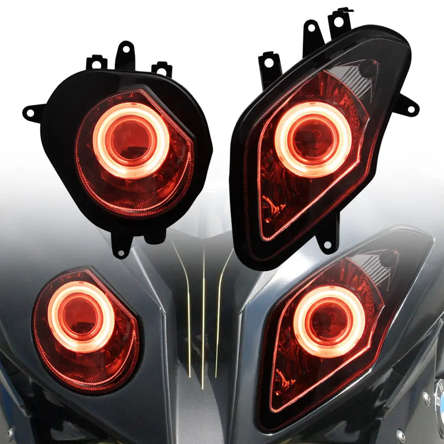 Motorcycle Headlight LED Light Hi/Lo Beam Headlamp Custom HID Projector Headlight Assembly faro moto For BMW S1000RR 2009-2014