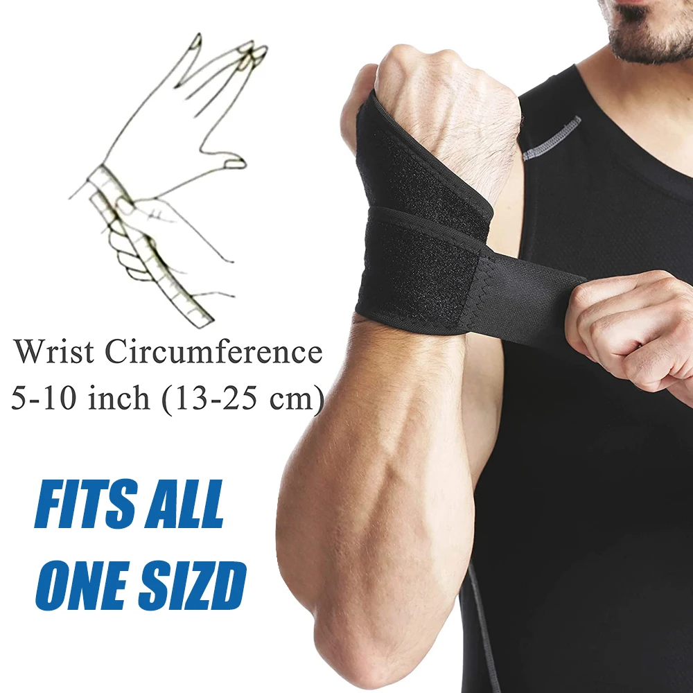 1Pcs/2Pcs Adjustable Wristband Carpal Tunnel Brace Wrist Support Sport Tendonitis Pain Relief for Arthritis Wrist Bandage Wrap