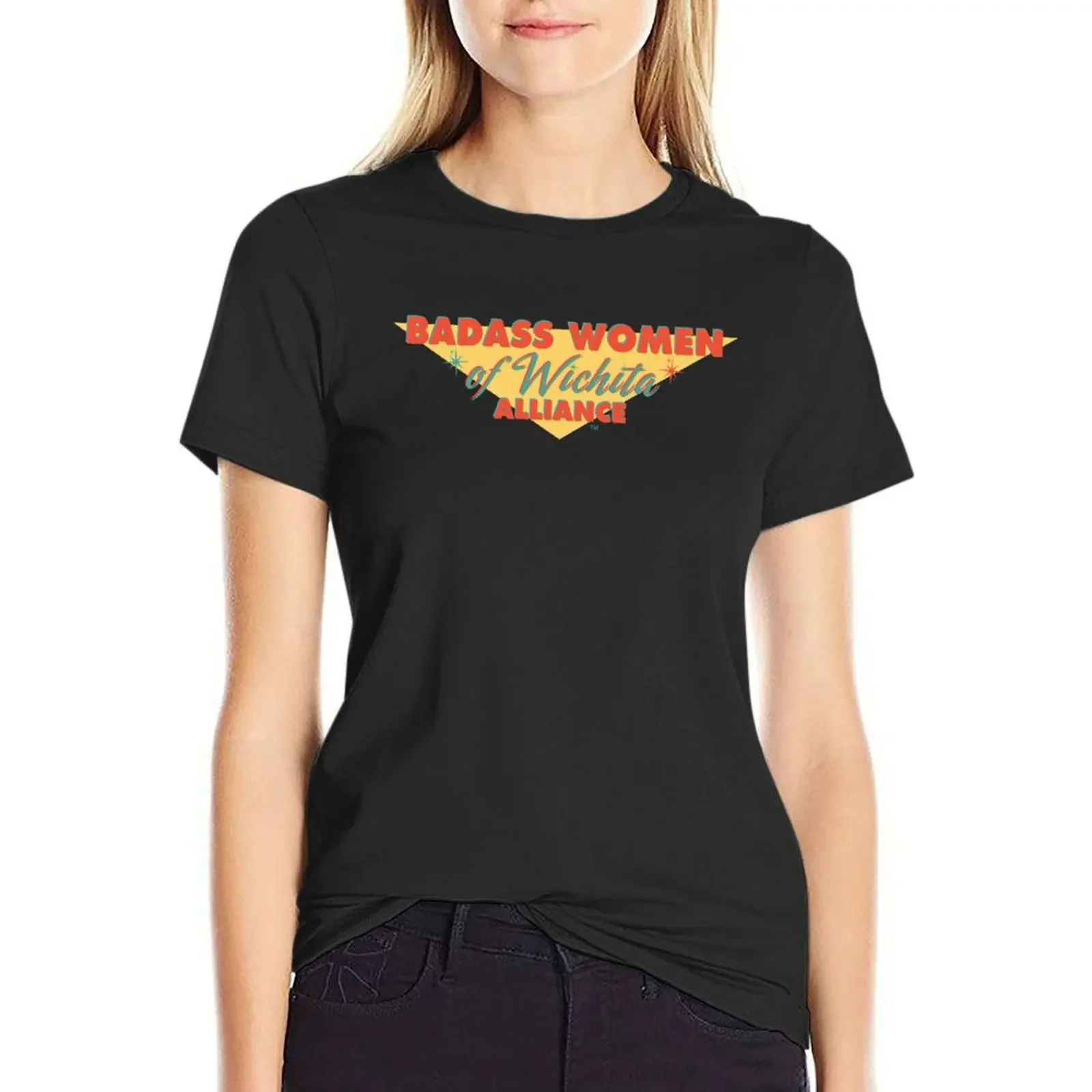 

Official Badass Women of Wichita Alliance T-Shirt quick drying summer clothes animal print plain ariat shirts for Women