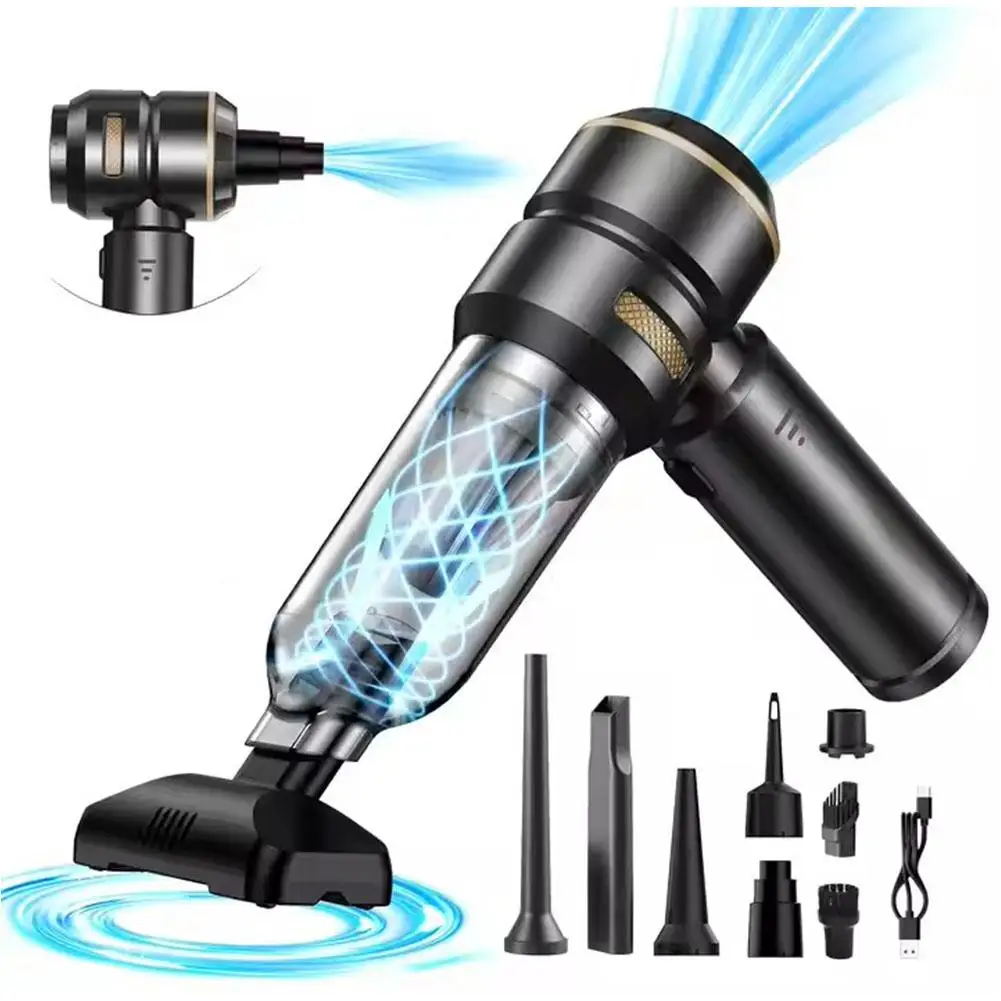 مكنسة كهربائية للسيارة عالية الطاقة محمولة باليد ماكينة تنظيف محرك بدون فرش منفضة هواء قوية للأجهزة المنزلية للسيارة #2