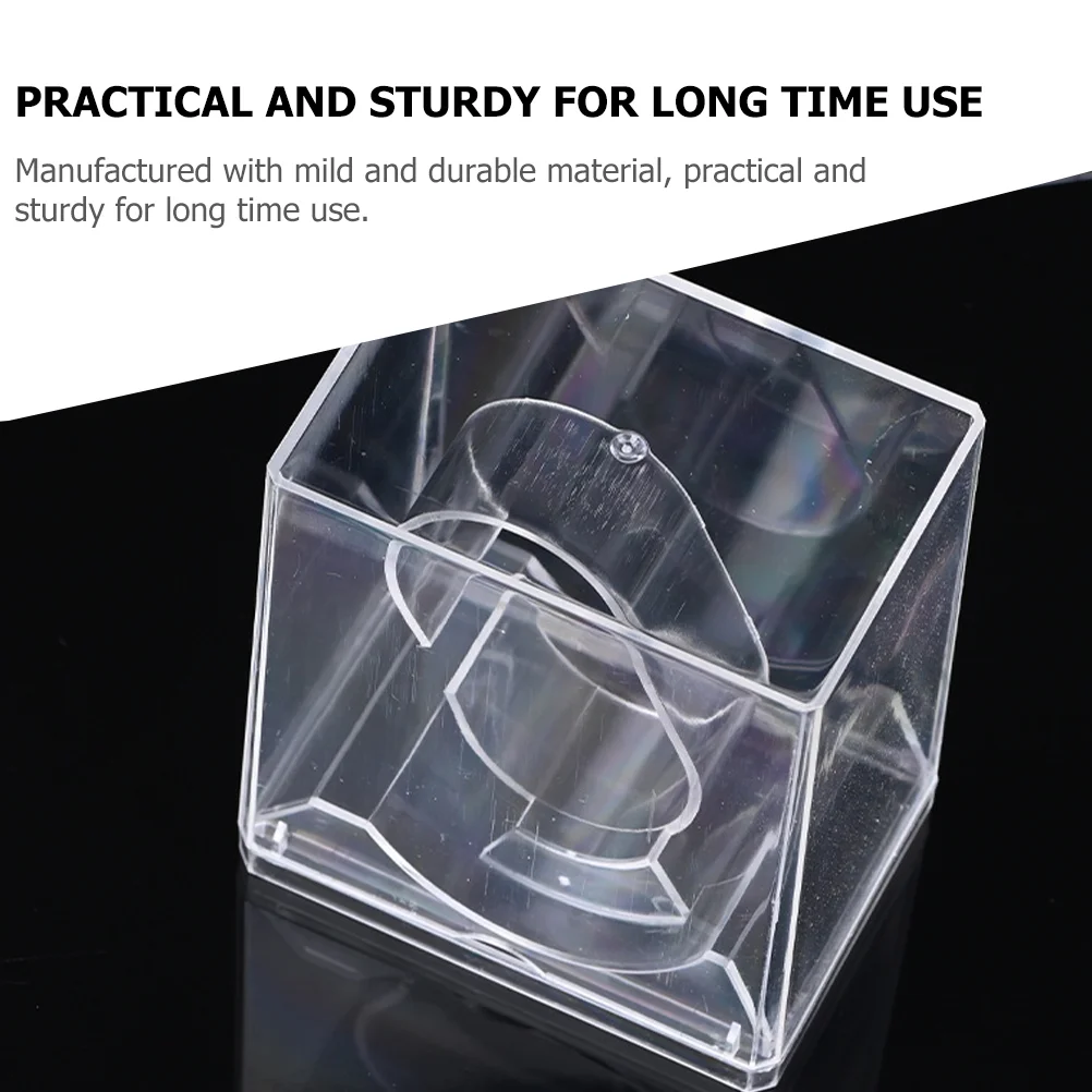 6 Pcs Watch Storage Box Square Cases Transparent Gift Large Small Anti-scratch Boxes Plastic Nobility