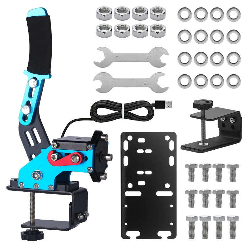 Pc Handbrake Simracing Hand Brake Sim Racing Cockpit Usb Brakes Drift Game Steering Wheel Lever Simulator
