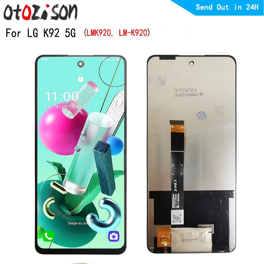 

6.7" IPS Display For LG K92 5G LMK920, LM-K920 LCD With Frame LCD Screen Touch Panel Digitizer Assembly For LG K92