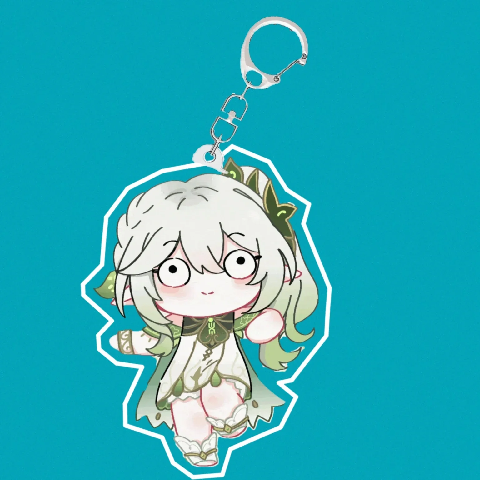 Anime Genshin Impact Nahida Kamisato Ayaka Cosplay Acrylic Keychain Play Tricks Emote Pendant  Ambitus