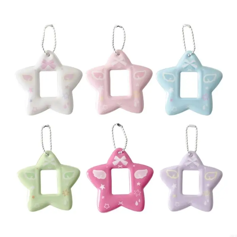 

1 Inch Photo Card Holder Portable Photo Holder Photocard Holder with Keychain for Students 20CA