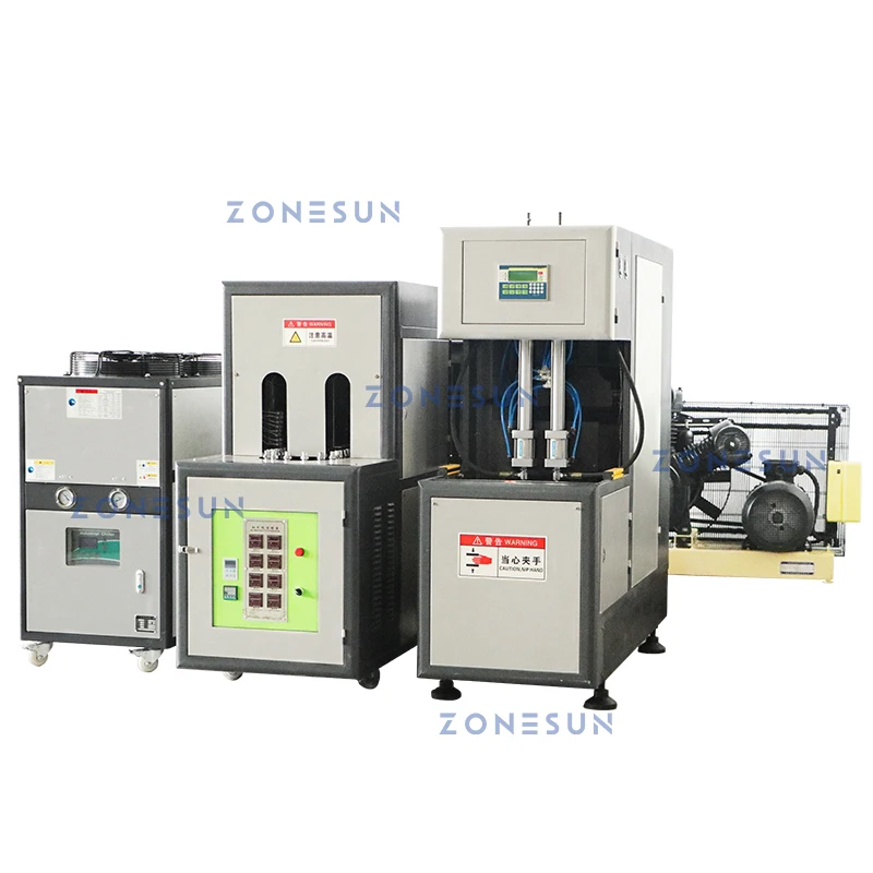 ZONESUN Plastic Flessen Making Machine Stretch Blow Molding Holle Plastic Containers Voor Sap Dranken Productie ZS-SBMM1