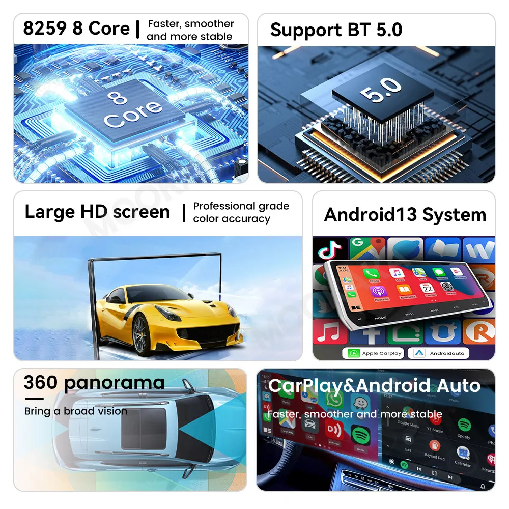 Android 13 Car Radio Carplay For BMW 7 Series E65 E66 2014~2017 Auto GPS Multimedia Stereo Player Head Multimedia Unit view 5