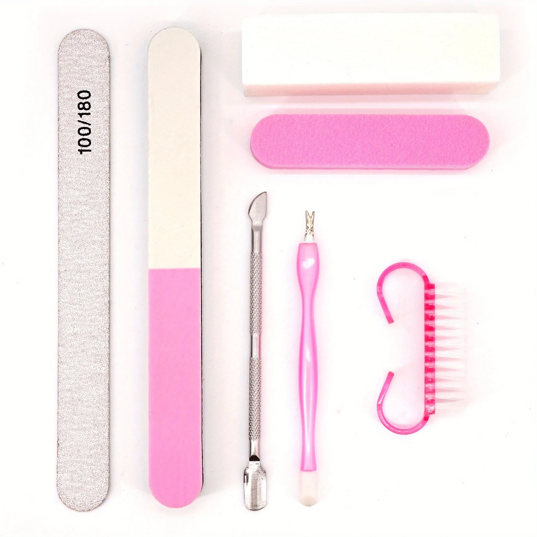 ชุดตะไบเล็บ บัฟเฟอร์ขัดเล็บ ตะไบแต่งเล็บมืออาชีพ แปรงแต่งหน้า เล็บเท้า เครื่องมือ ชุดต่อขยาย