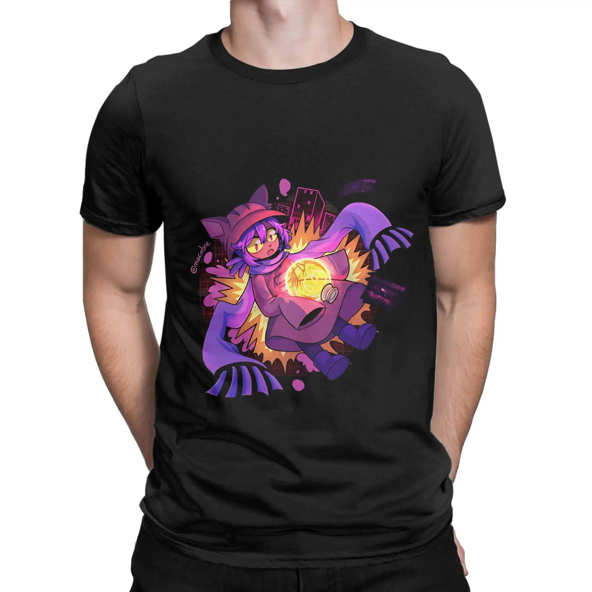 Niko Oneshot Classic Shirt poster Funny Graphic 100% Cotton T-Shirt OneShot Tops Tees For Men