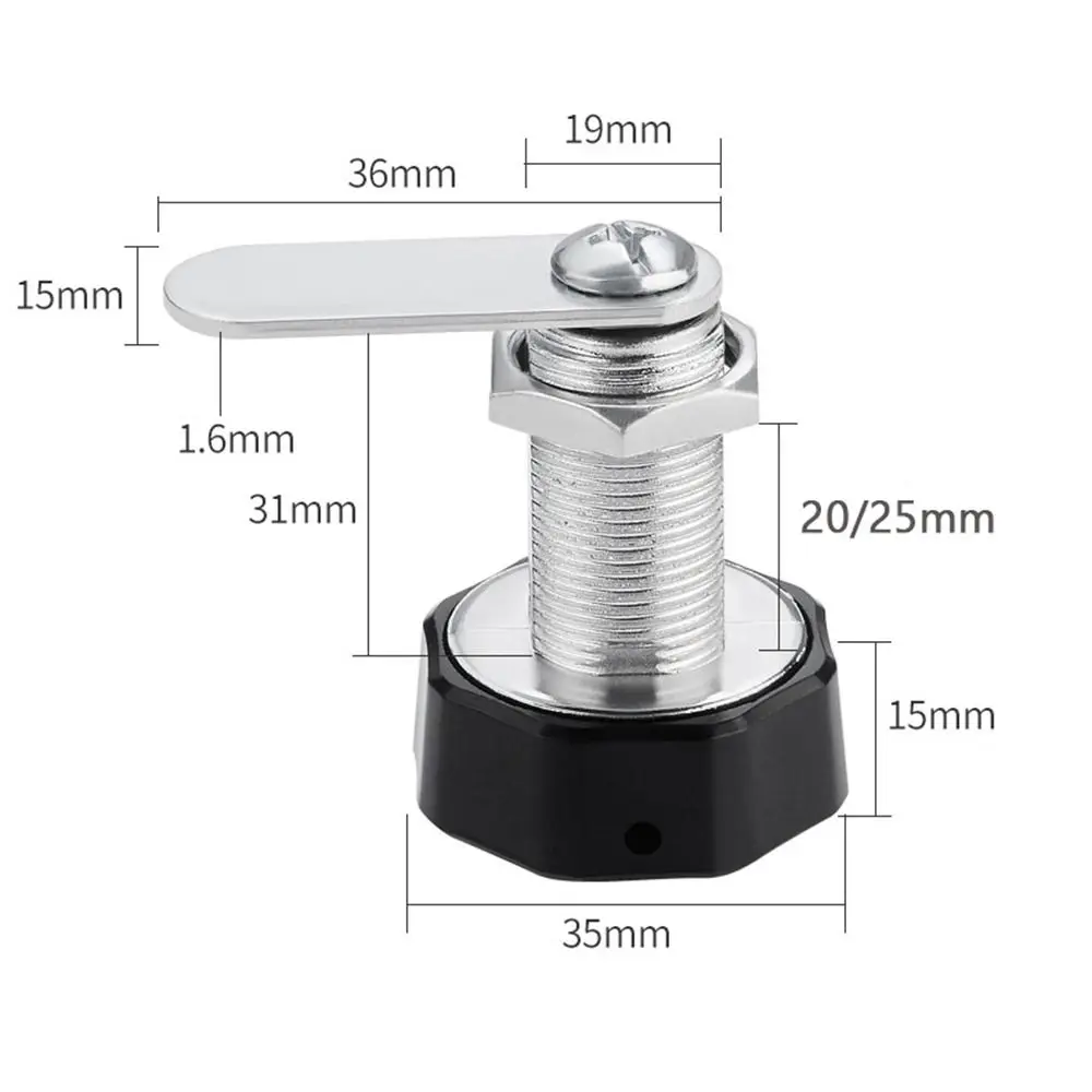 Security Zinc Alloy Cabinet Mailbox Cupboard Drawer 3 Digital Code Combination Lock Password Locker