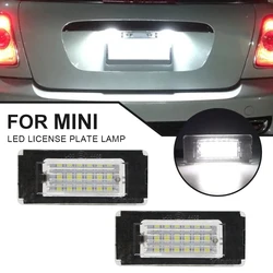 For Mini Cooper R56 R57 R58 R59 R50 R52 R53 LED License Plate Light 2PCS White Car Number Lamp Error Free OEM#:51132756227