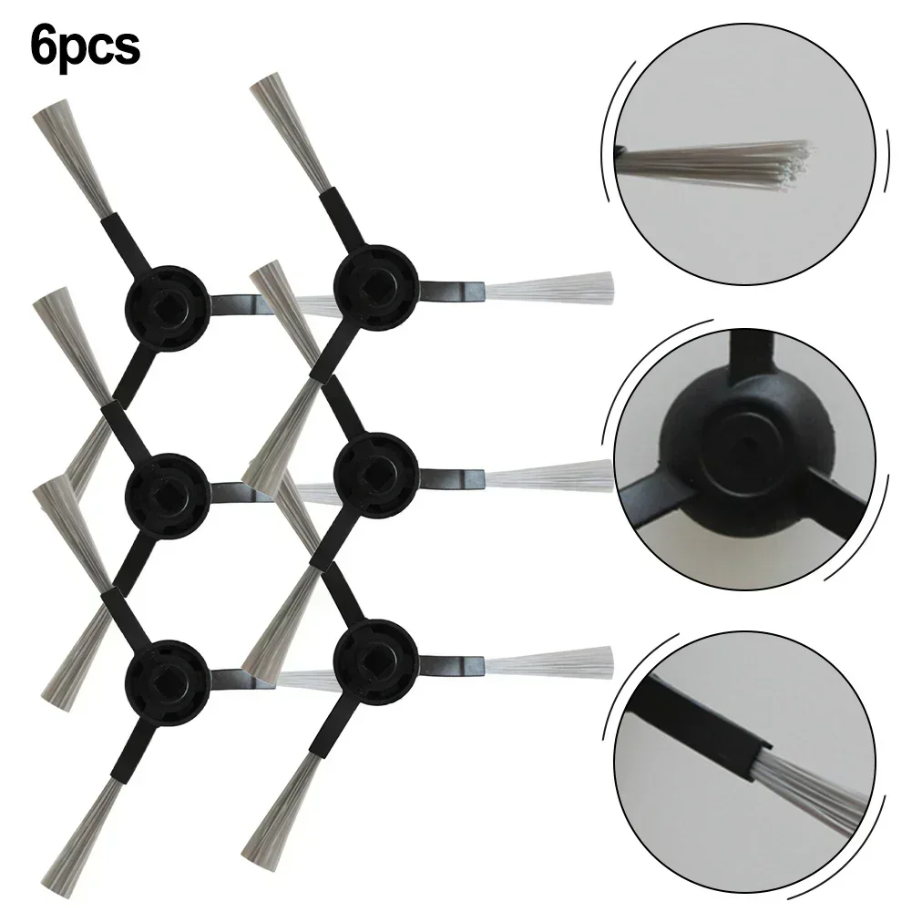 6 قطعة فرشاة جانبية للزاوية لتيفال لـ X-PLORER SERIE 130 AI جهاز آلي لتنظيف الأتربة أجزاء قطع غيار فرشاة جانبية