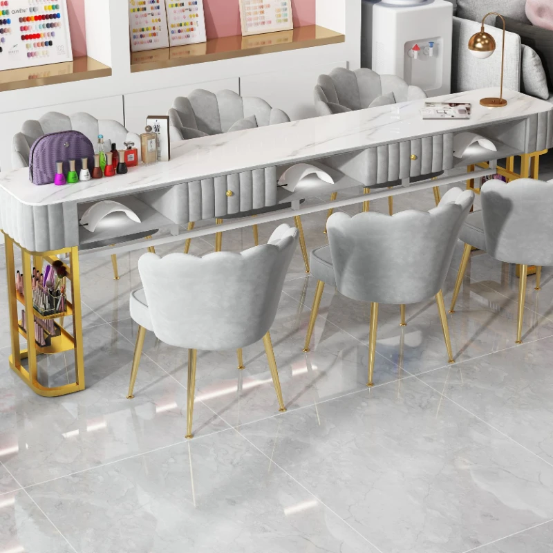 Table de Manucure Professionnelle Esthétique Simple, Équipement de Salon, YN50stuff