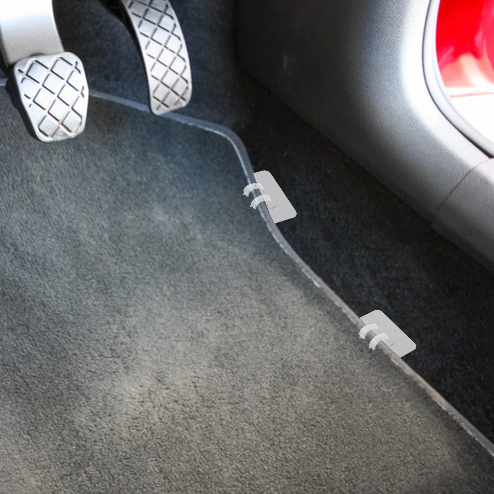 40 Uds. Clips para alfombrillas de suelo, retenedores para alfombrillas de coche, instalación sin perforación, herramienta de fijación fácil para retenedor de alfombrillas