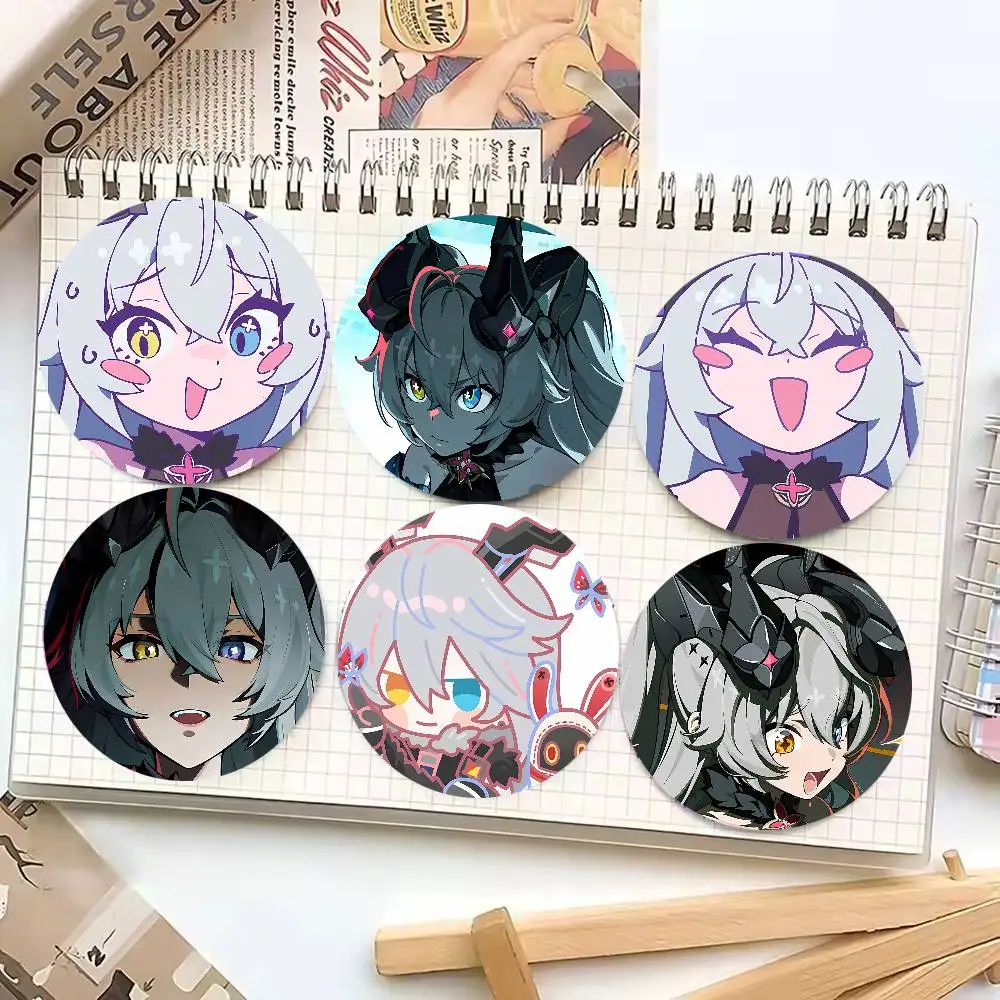 Kawaii Anime Girl LINDVERNE SUNBRINGER Zzz Badge Metal Brooch for Bag Clothes Hat Decor Cosplay Accessories Gifts