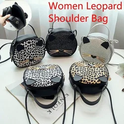 Fashion Women Cartoon Animal Leopard Shoulder Bag Tote Purse