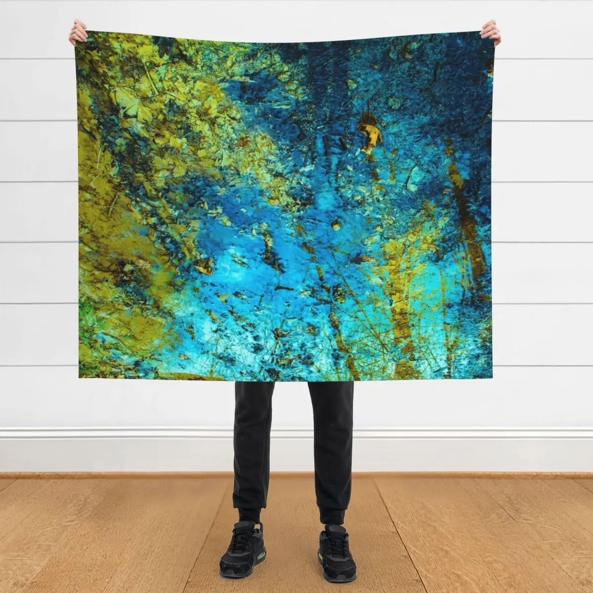 

Planet in Puddles Throw Blanket Furrys Bed covers Camping Blankets