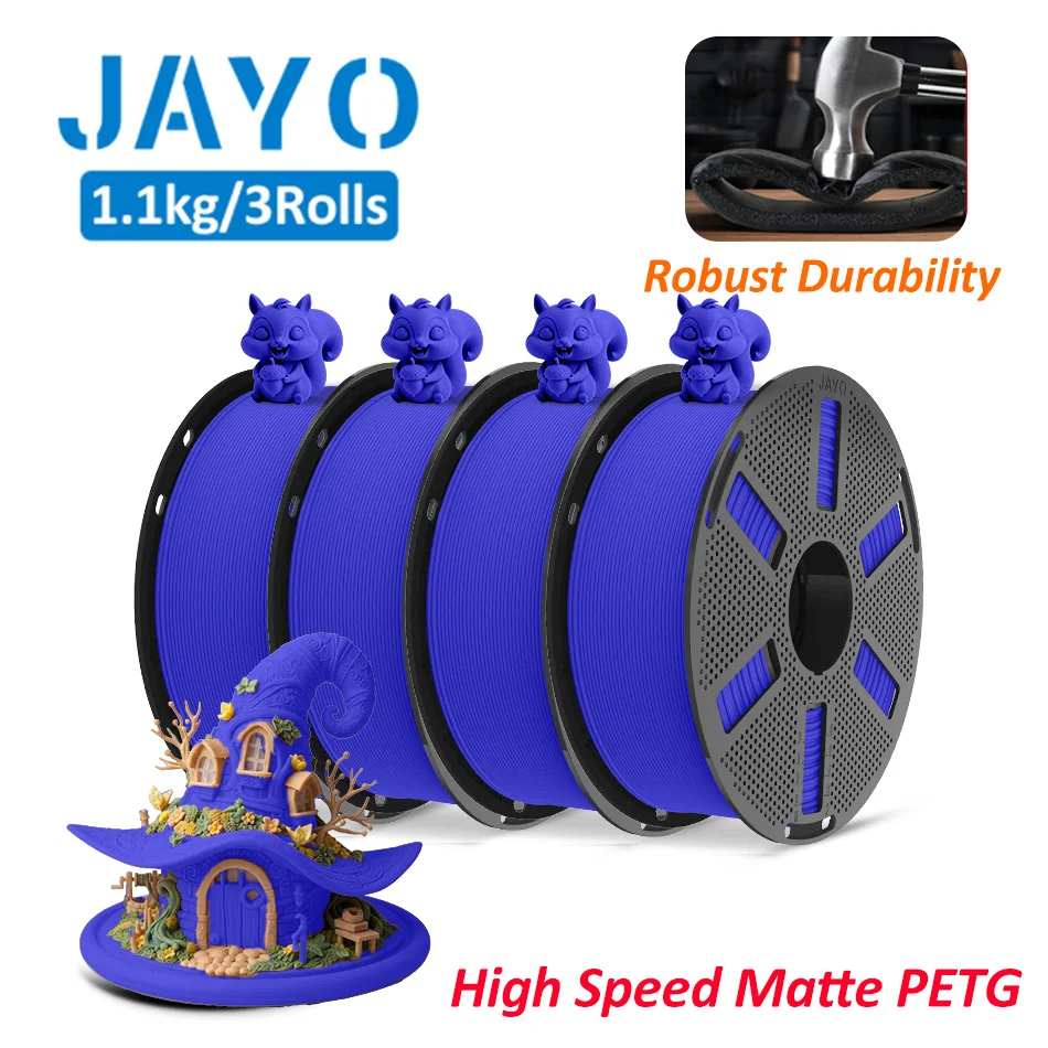 JAYO PLA + / TPU / SILK / PLA Filament 5 Rollen/set 3D Printer Filament Sterk 3D Printmateriaal Voor FDM Geen Klitten