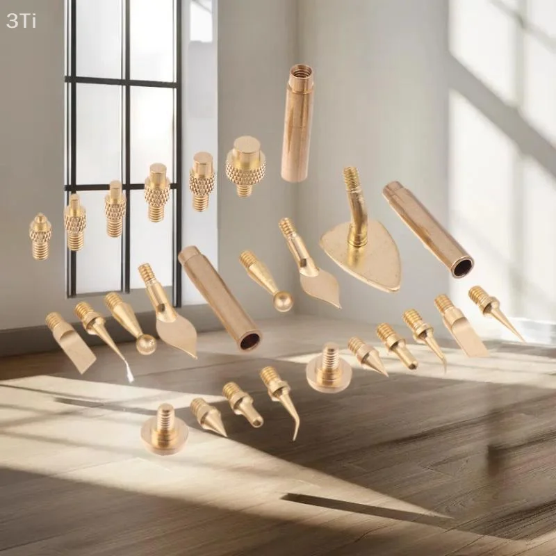 M2 M3 M4 M5 M6 M8真鍮ネジヒートインサートナットセット：プラスチック3Dプリンター、鉄はんだ付けに最適化、鉄チップ7/9/10個入り