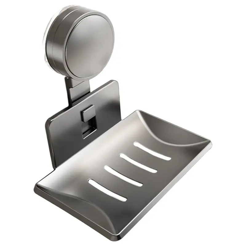 

BMBY-Wall-Mounted Toilet Drain Box No-Drill Suction Cup Storage Rack Bathroom Soap Storage Rack Soap Box