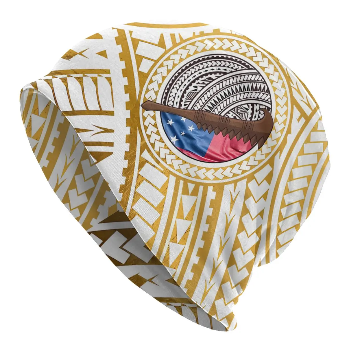 NIFO OTI War Club Foil Tatau Design, gorros finos para exteriores, Skullies Samoan, gorros de esquí, gorros suaves