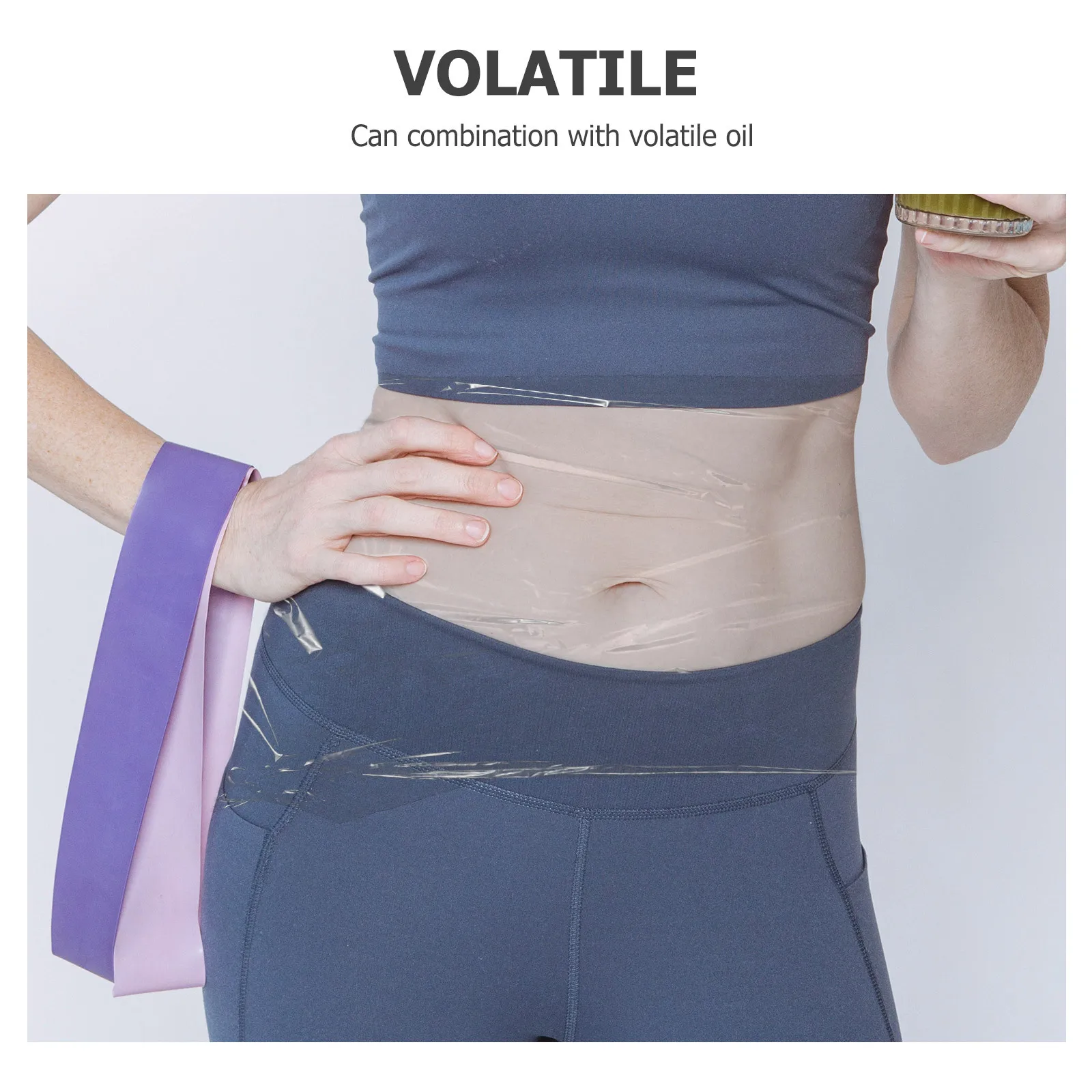 1 Roll Plastic Body Wrapping Film For Weight Loss Thickened Stomach Wrap Cling Fitness Shaping Wrap Reusable Multi Use Home Spa