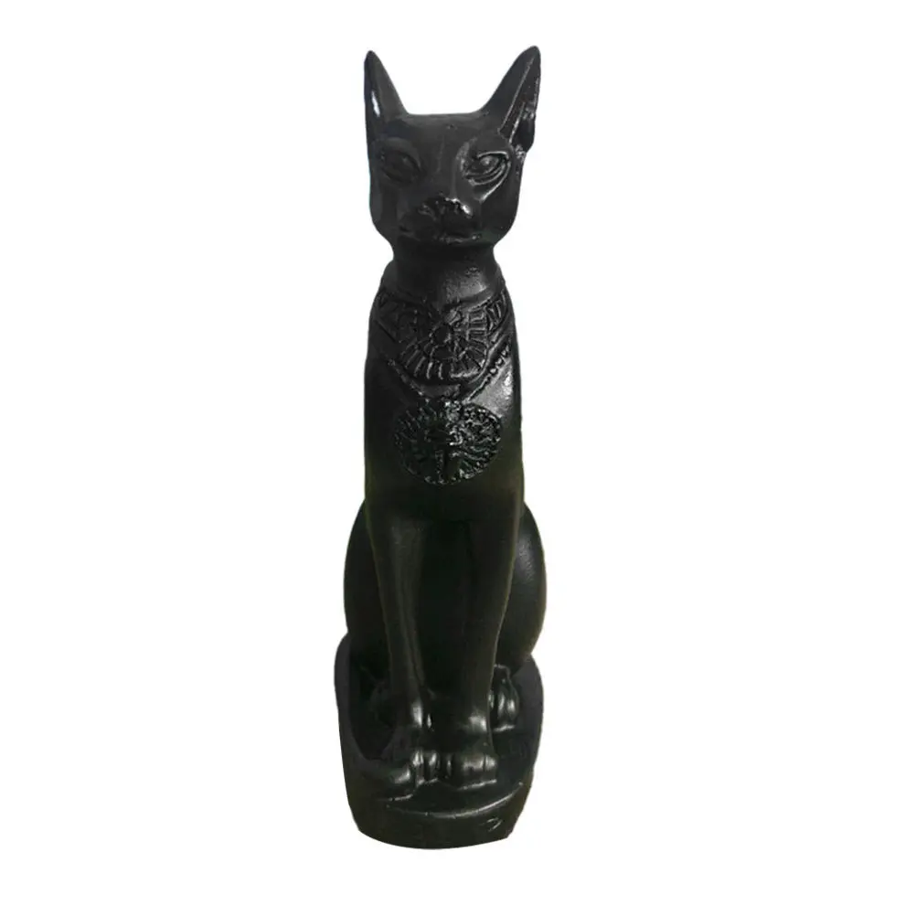 

Egyptian Cat God Ornament Premium Resin Decorative Sculpture for Home Office Desktop Sand Table Adornment Unique Stylish