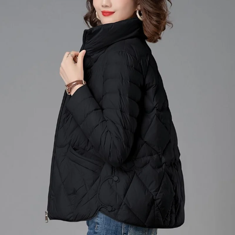 Women down cotton jackets Winter Coat Loose Warm Casual 2024 winter new middle-aged mother short cotton-padded jacket