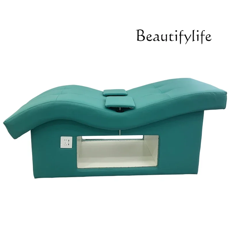 XX Solid Wood Beauty Face Wash Bed Facial Care Nail Art Embroidery Bed Mask Experience Lounge Chair Beauty Bed