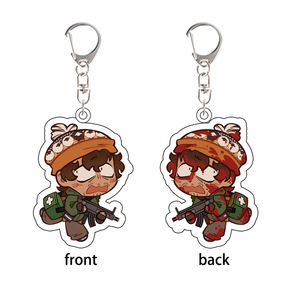 for Popular Game RE Movie New Peripheral Bryan Hodukavich Double Sided Acrylic Keychain Cartoon Backpack Pendant Exquisite Gift